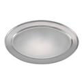 Winco 18 in x 11 1/2 in Oval Stainless Steel Platter OPL-18